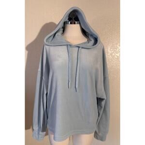 UGG Women’s Belden Velour Hoodie Light Sky Blue Size Large